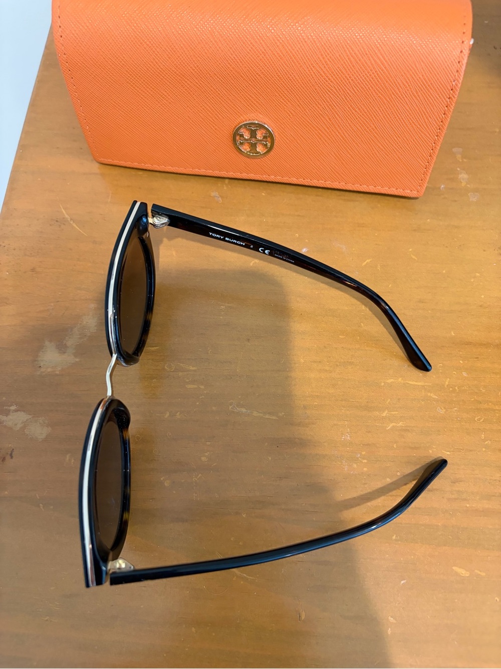 Tory Burch Cat Eye Round Sunglasses - Tortoise - Picture 2 of 5